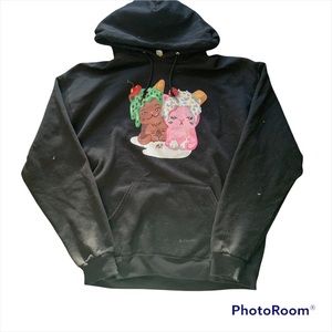 💔SOLD💔 Moriah Elizabeth, ice cream cats, black hoodie, large